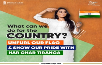 The Tricolor unites us all! Join the #HarGharTiranga celebration. Hoist the National Flag from 9th to 15th Aug & share your selfie with Tiranga on http://HarGharTiranga.com to inspire others!  #HarGharTiranga #SelfieWithTiranga